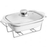 Rechaud Retangular Porcelana