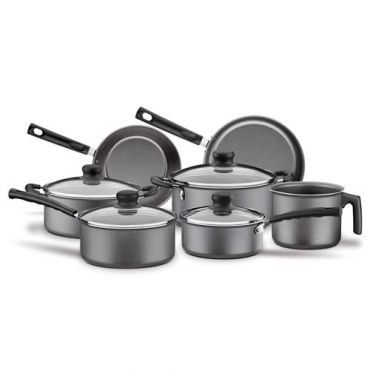 Conjunto de Panelas Alumínio com 7 Peças Cinza Versalhes - T